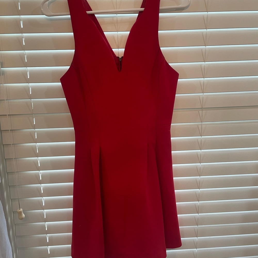 shirt red dress
